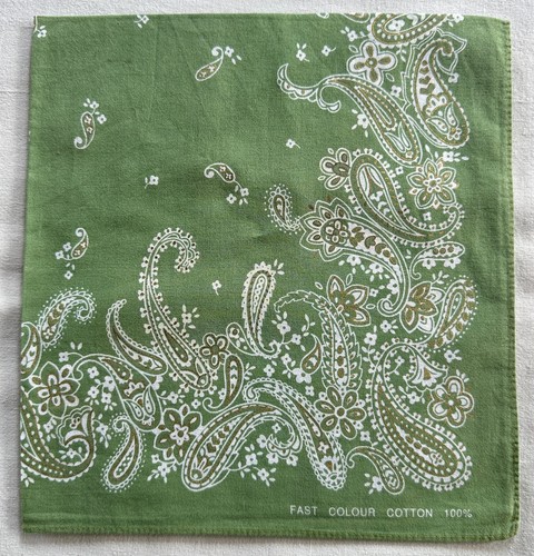 Bandana vintage bianco paisley