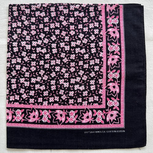 Bandana vintage cotone nero