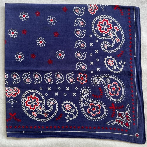 Bandana vintage blu - , cotone