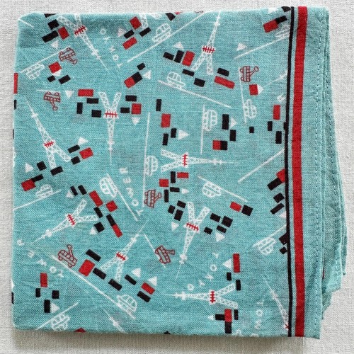 Fazzoletto vintage bandana - bandana, blu